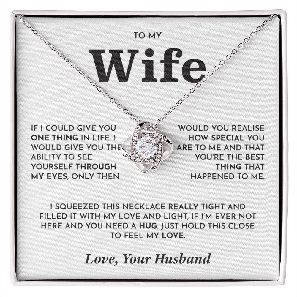 to my beautiful wife necklace