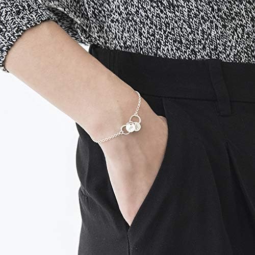 Infinity Bracelet/ Anklet with Initial Charms