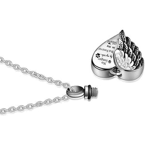 No Longer By My Side But Forever In My Heart- Keepsake Necklace To Keep Them Close To Your Heart - luxoz
