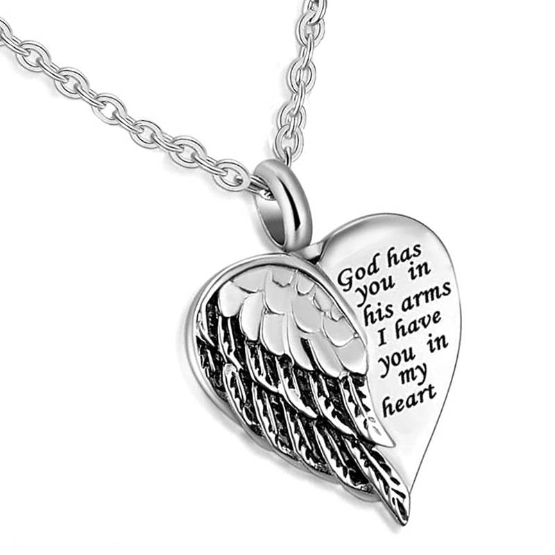 No Longer By My Side But Forever In My Heart- Keepsake Necklace To Keep Your Loved ones Close To Your Heart - luxoz
