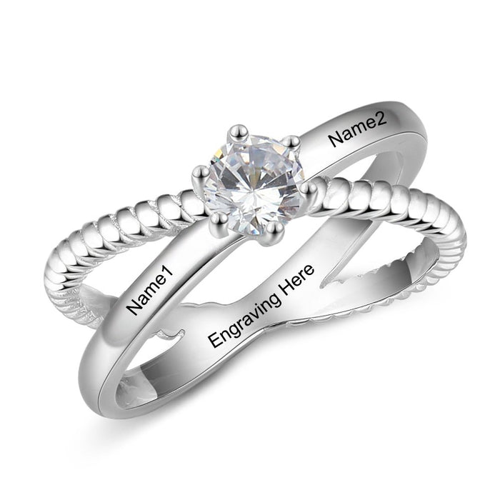 Personalised Engraved Ring-925 Sterling Silver Ring Australia
