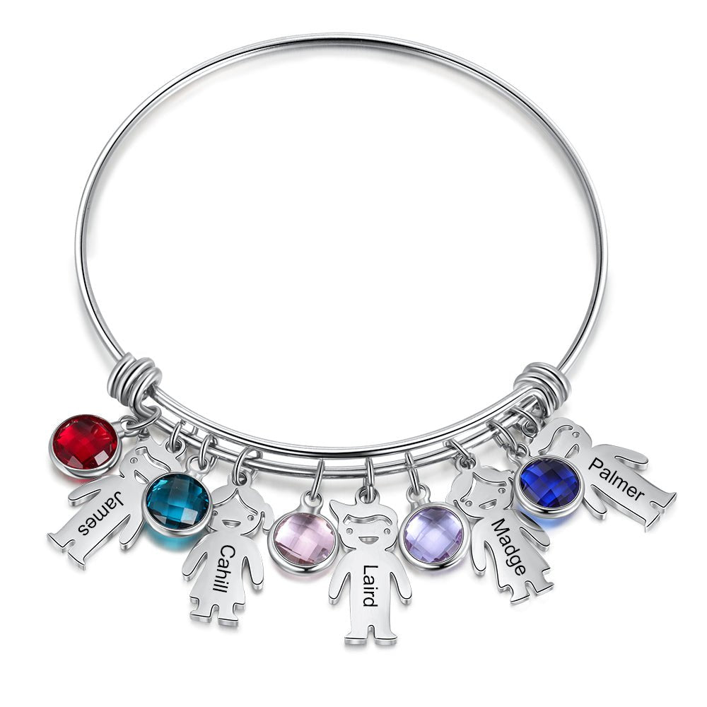 Personalised Family Birthstone Bracelet - luxoz