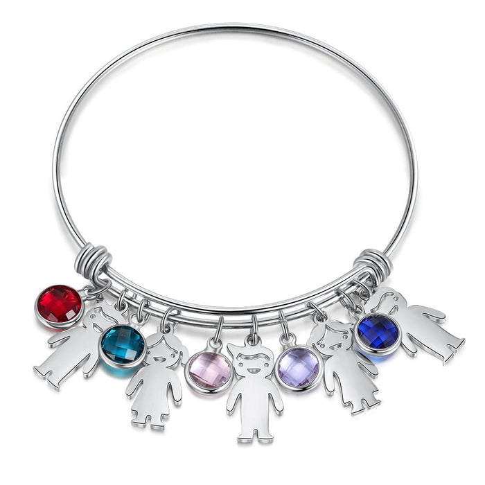 Personalised Family Birthstone Bracelet