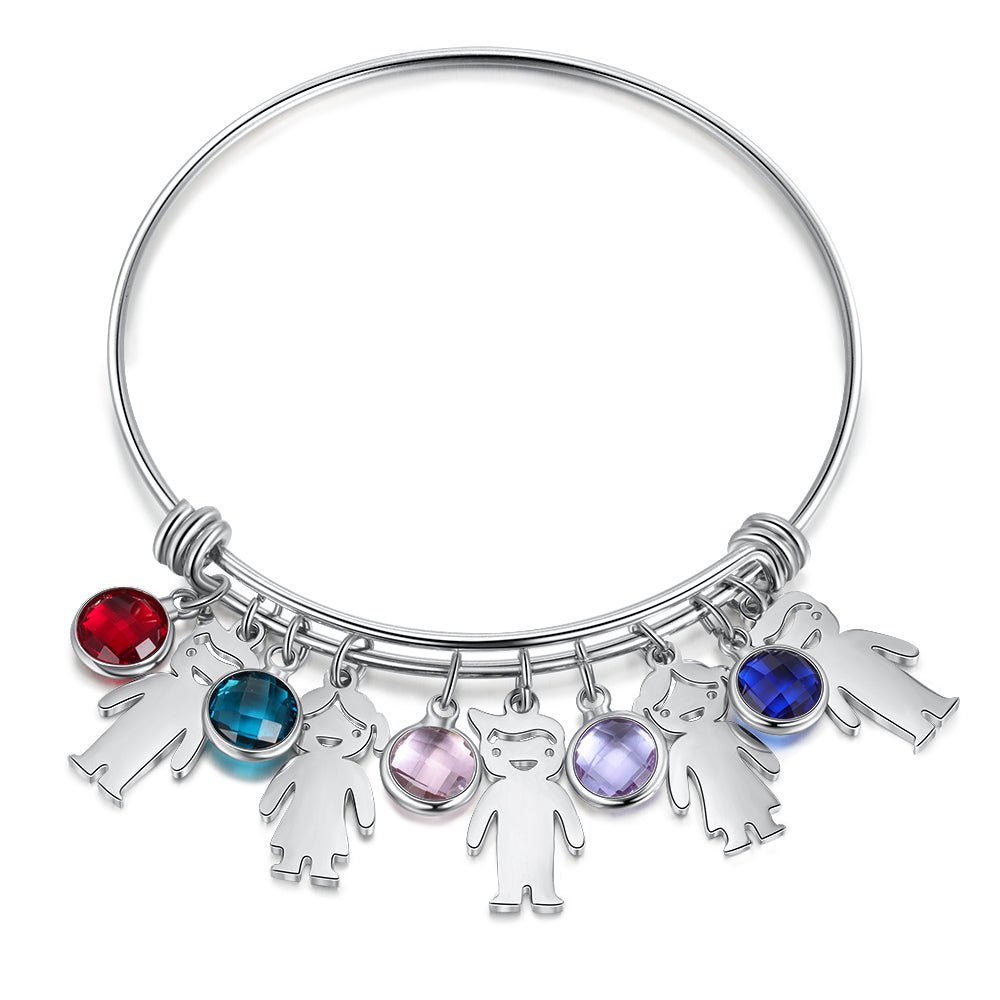 Personalised Family Birthstone Bracelet - luxoz