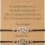 Pinky Promise Bracelet for Best Friends, Sister-Distance Relationship Gifts for Women - luxoz