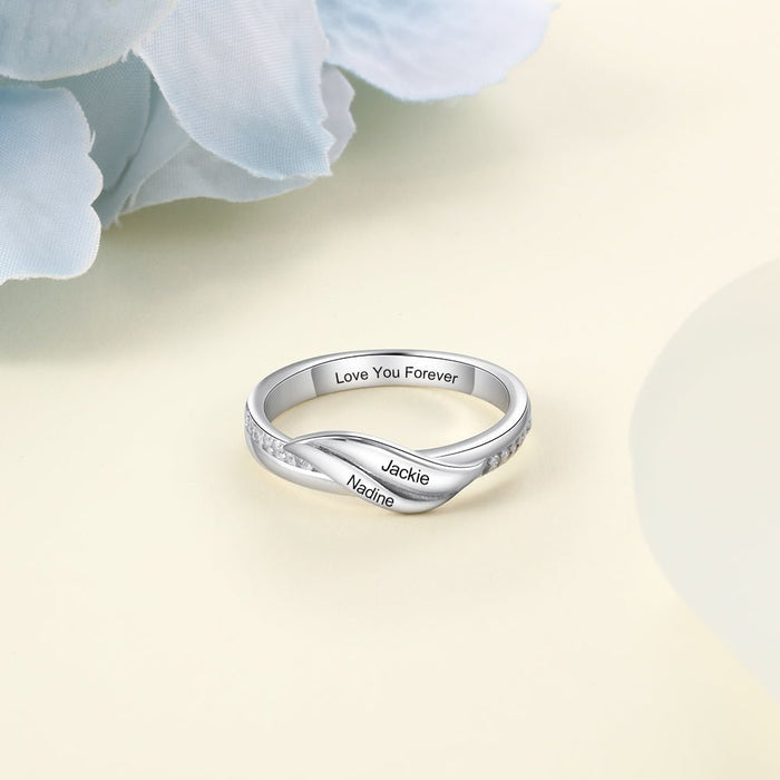 Promise Ring For Her- Gold Plated Copper Ring