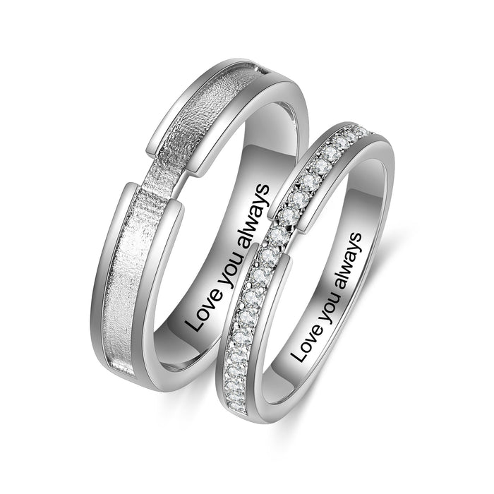 Promise Rings For 2- Gold Plated Copper Couple Rings