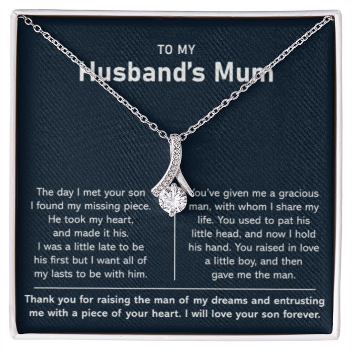 Necklace For Husband's Mum-Silver Alluring Necklace