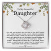 To My Beautiful Daughter-Loveknot Necklace-I Love You More Than You Will Ever Know - luxoz