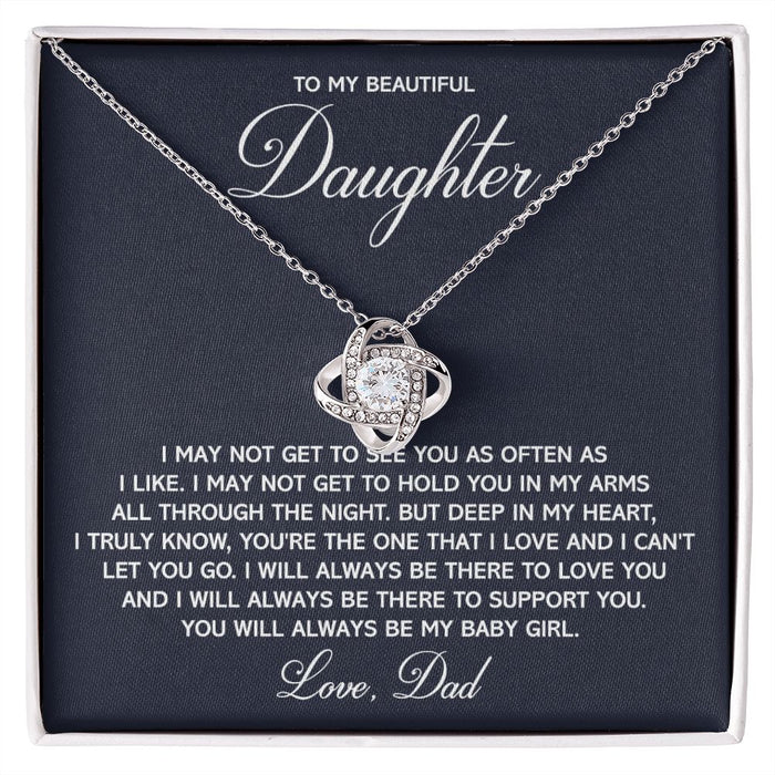 Father Daughter Necklace-Stainless Jewellery From Dad