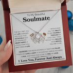 To My Beautiful Soulmate-Loveknot Necklace- I squeezed This Necklace - luxoz