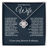 to my wife necklace