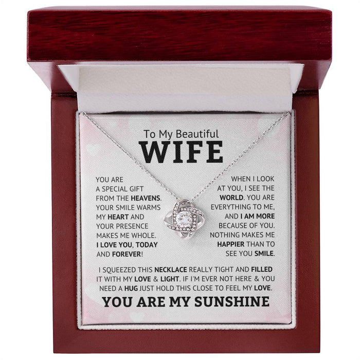 To My Beautiful Wife - You Are A Special Gift From The Heavens - Necklace