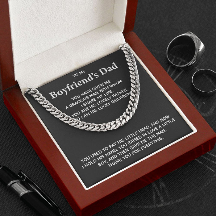To My Boyfriend's Dad- Meaningful Necklace Gift