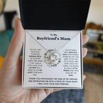 To My Boyfriend's Mum- Loveknot Necklace- I Will Love Your Son Forever - luxoz