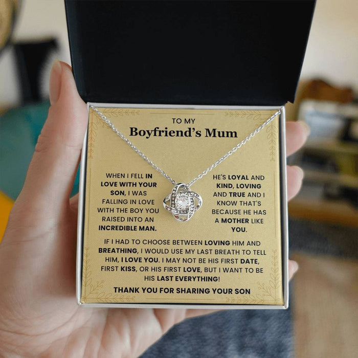 To My Boyfriend's Mum-Loveknot Necklace-When I Fell In Love With Your Son