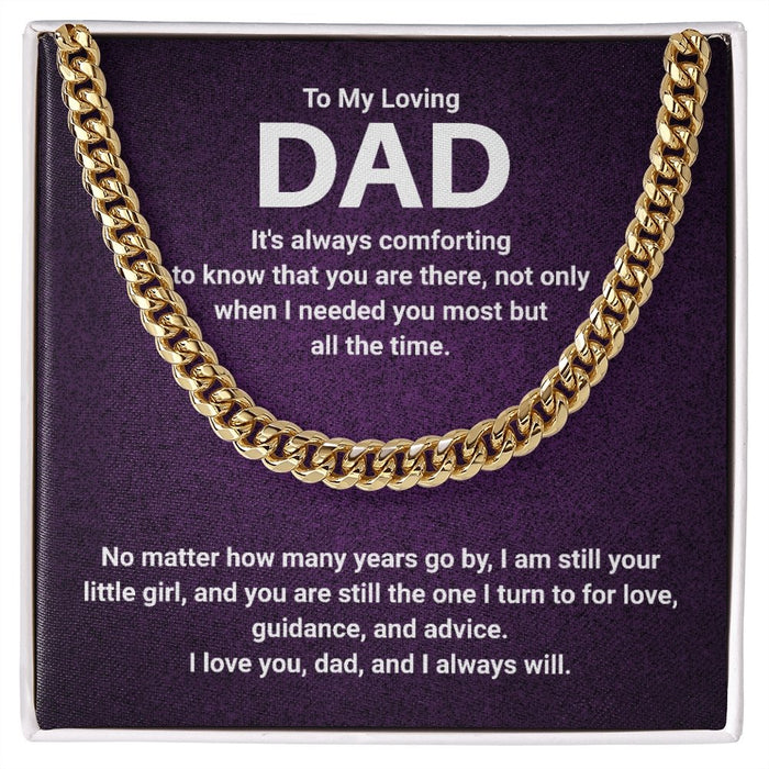 Presents For Dad Australia- Cuban Link Chain Necklace