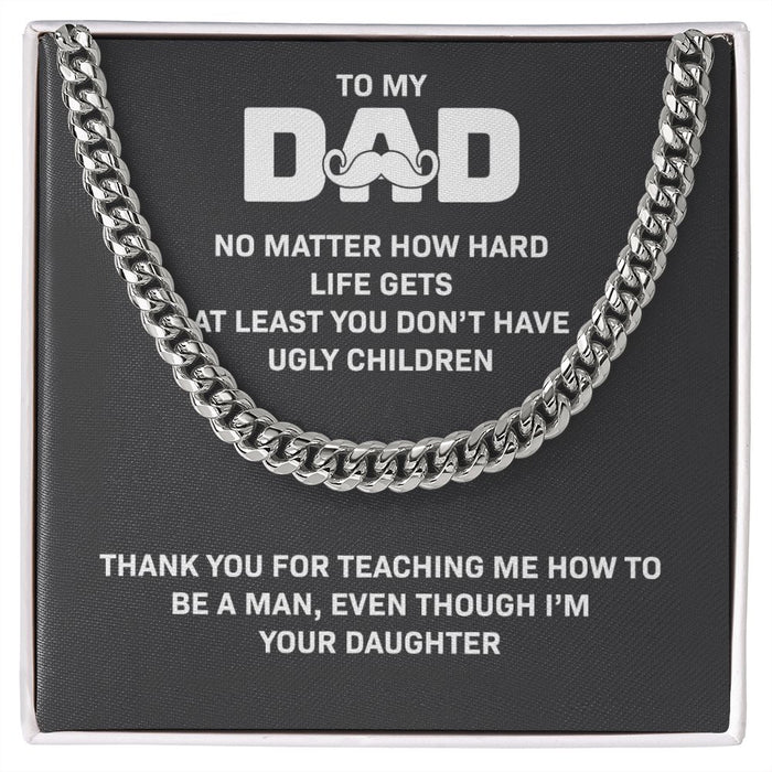 Birthday Gift For Dad-Cuban Link Chain Necklace