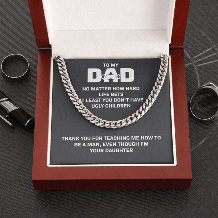 Birthday Gift For Dad-Cuban Link Chain Necklace