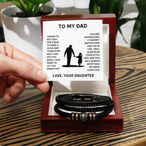 To My Dad-You Are My Hero-Love You Forever Bracelet - luxoz