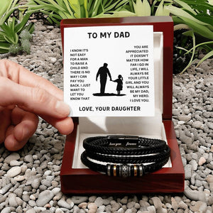 To My Dad-You Are My Hero-Love You Forever Bracelet - luxoz