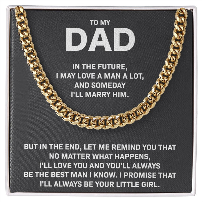 To My Dad Necklace-Birthday Gifts For Dad