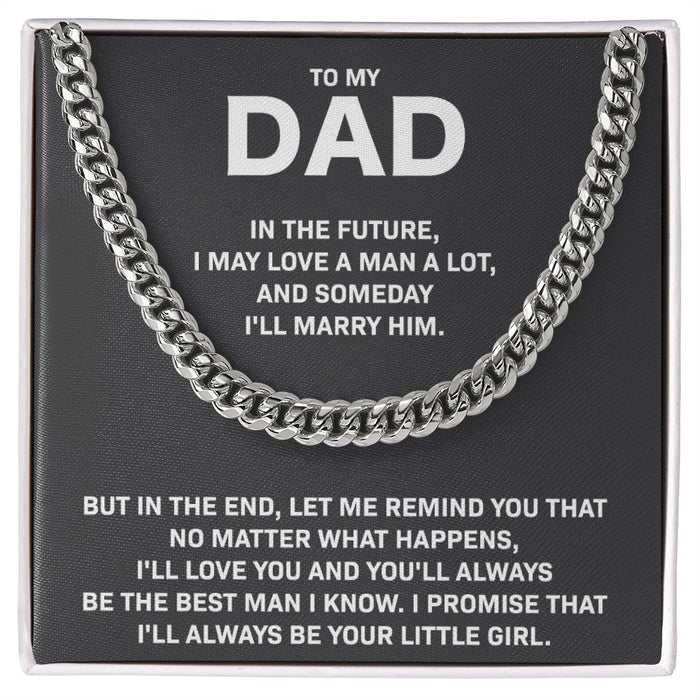 To My Dad Necklace-Birthday Gifts For Dad