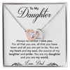 Father daughter gifts , daughter necklace from dad,necklace for daughter from dad, Jewellery for daughter from dad