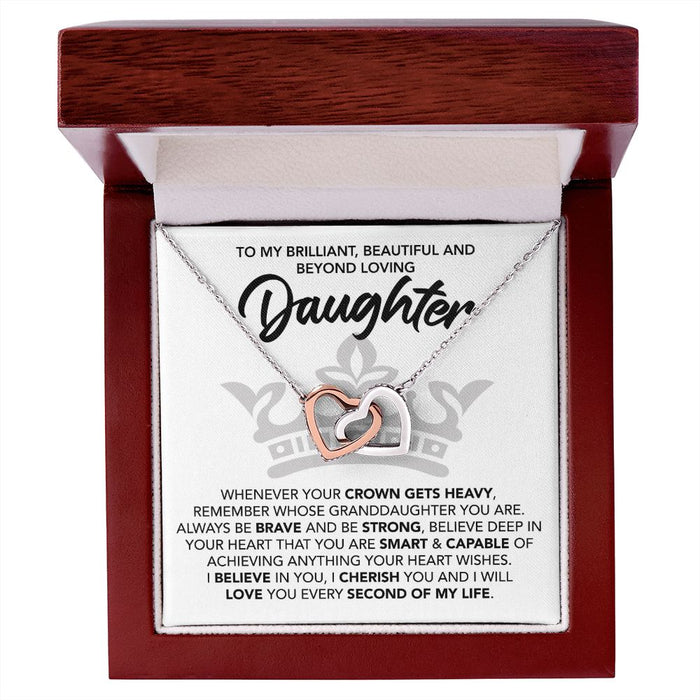 Mother Daughter Necklace-Interlocking Hearts Necklace