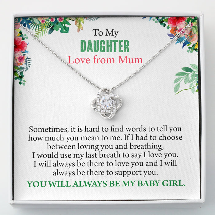 Mother Daughter Necklace Australia-Loveknot Necklace
