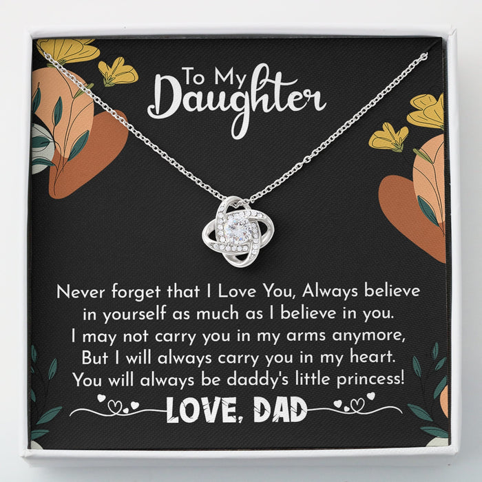 Loveknot Necklace- Father Daughter Necklace