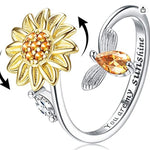 Fidget Ring | Sunflower Ring | luxoz