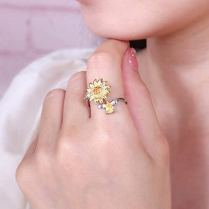 Fidget Ring | Sunflower Ring | luxoz