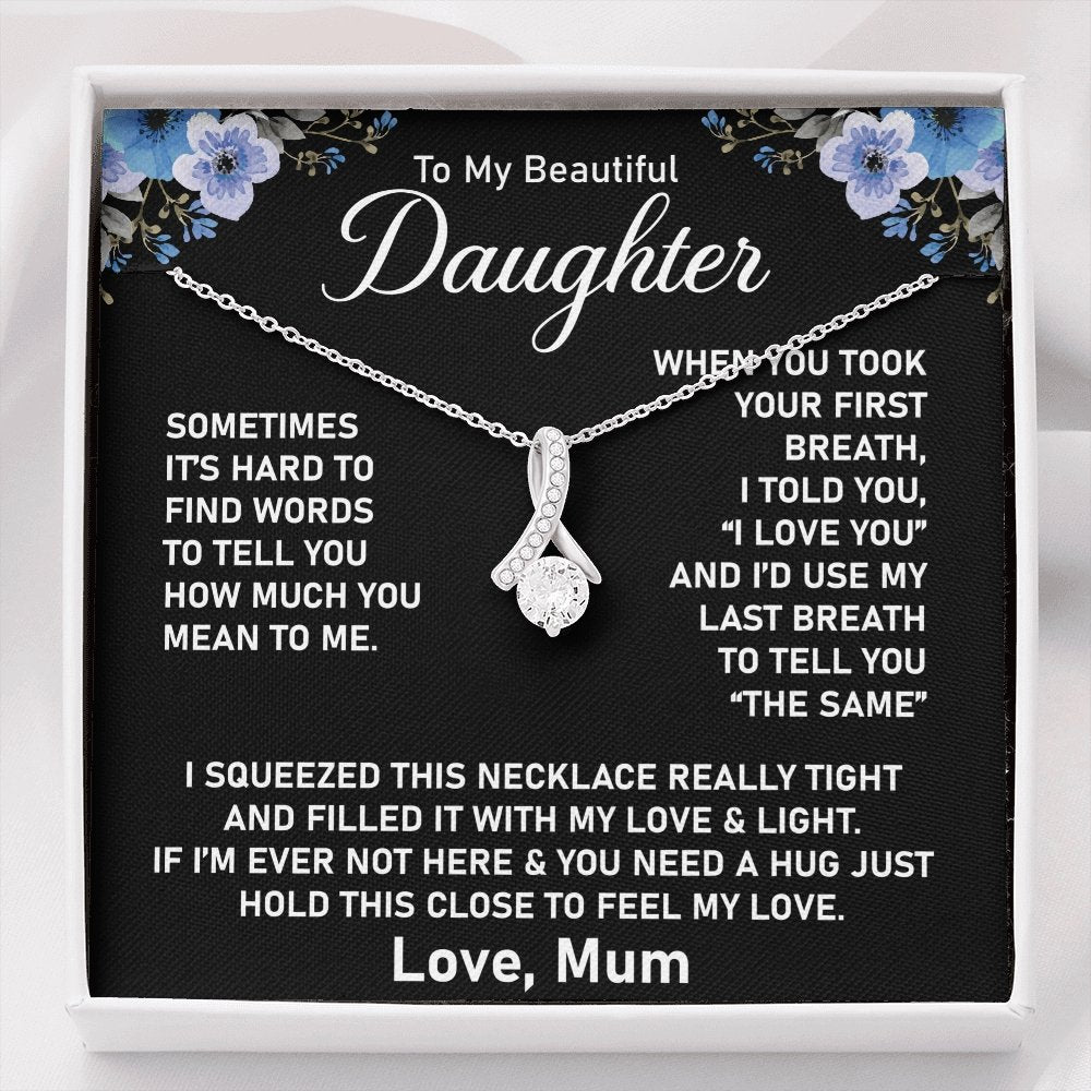 to my daughter necklace