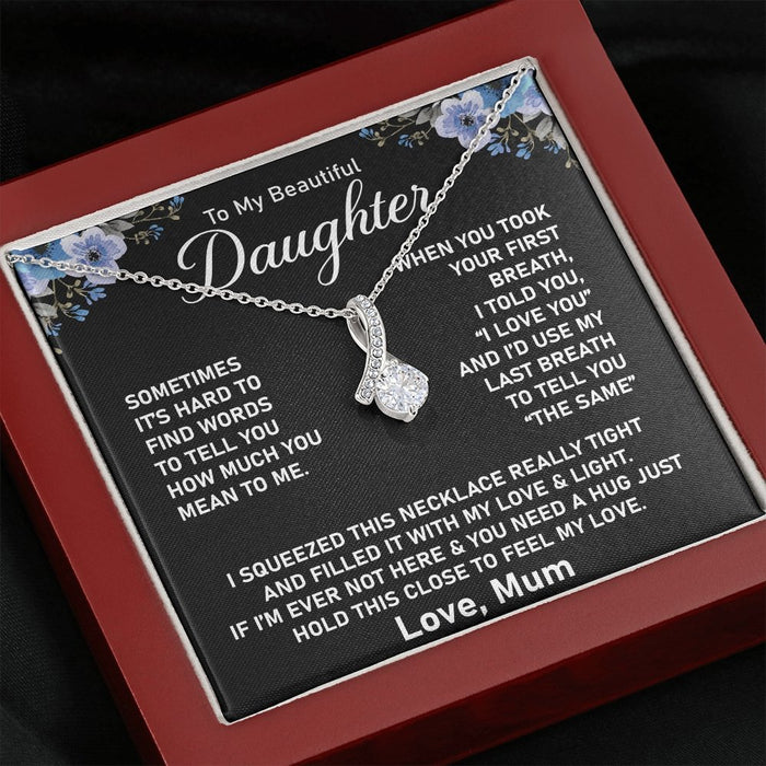 To My Daughter Necklace From Mother- Jewellery Gifts