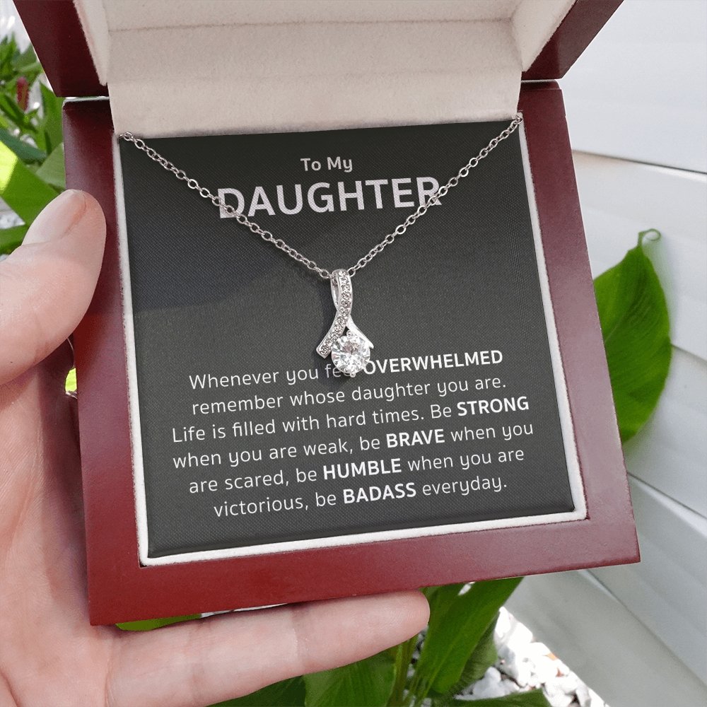 TO MY DAUGHTER Necklace, Love pendant Necklace, Daughter Gift from Mom and  Dad. $26.99 - PicClick AU