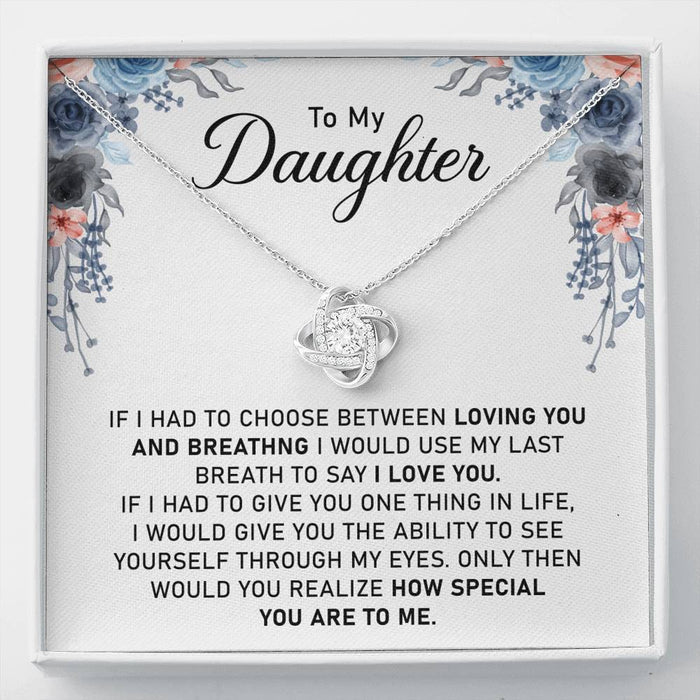 Mother Daughter Jewellery-Loveknot Necklace