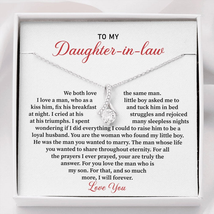 To My Daughter In Law- Alluring Necklace- We Both Love The Same Man