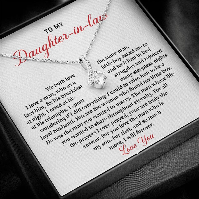 To My Daughter In Law- Alluring Necklace- We Both Love The Same Man