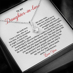To My Daughter In Law- Alluring Necklace- We Both Love The Same Man - luxoz