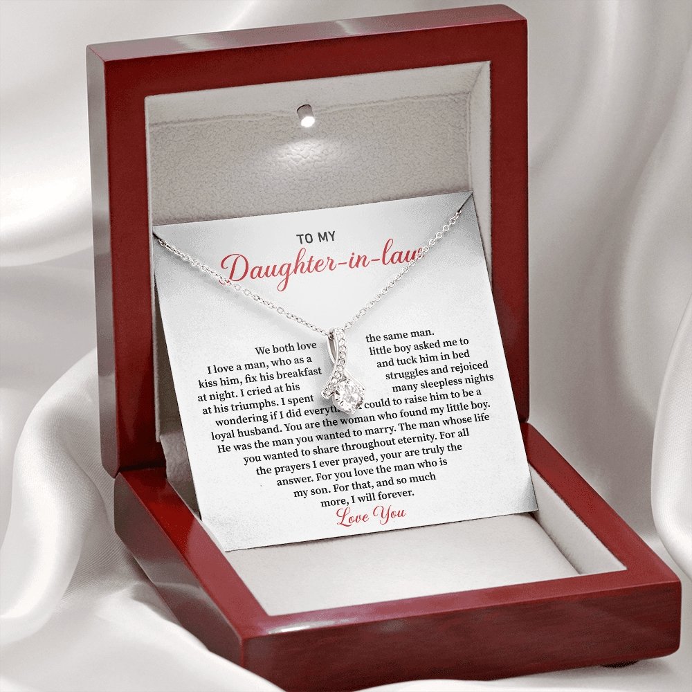 To My Daughter In Law- Alluring Necklace- We Both Love The Same Man - luxoz