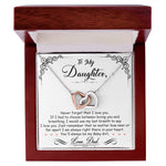To My Daughter- Interlocking Necklace- I Am Always Right There - luxoz