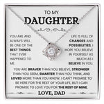 To My Daughter-Loveknot Necklace-I Can't Promise To Be Here - luxoz