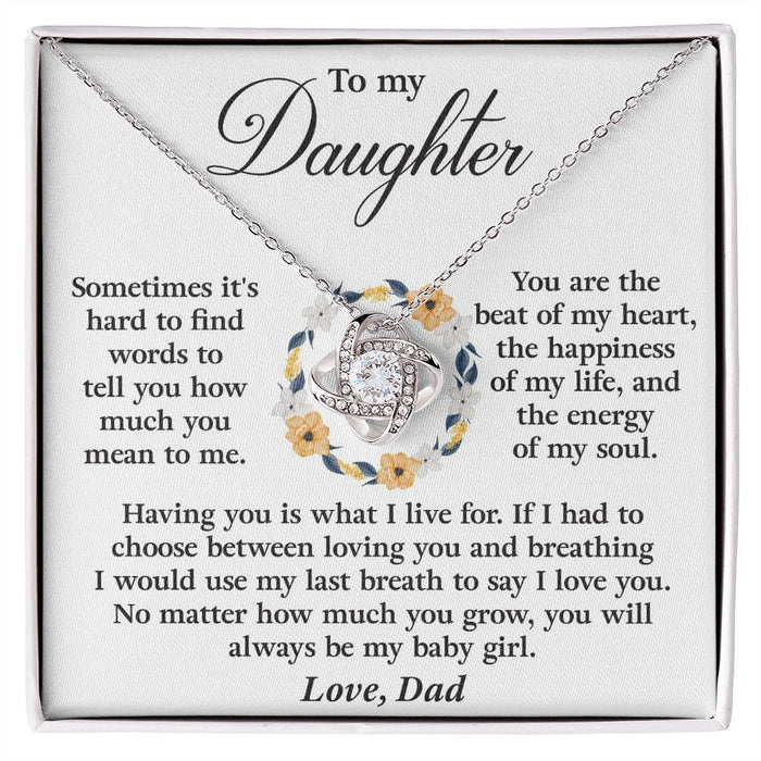 To My Daughter- Lovenot Necklace From Dad