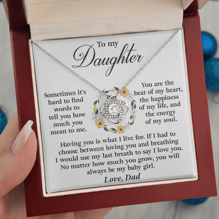 To My Daughter- Lovenot Necklace From Dad