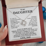 To My Daughter- Loveknot Necklace- Whose Daughter You Are - luxoz