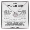 To My Daughter- Loveknot Necklace- Whose Daughter You Are - luxoz