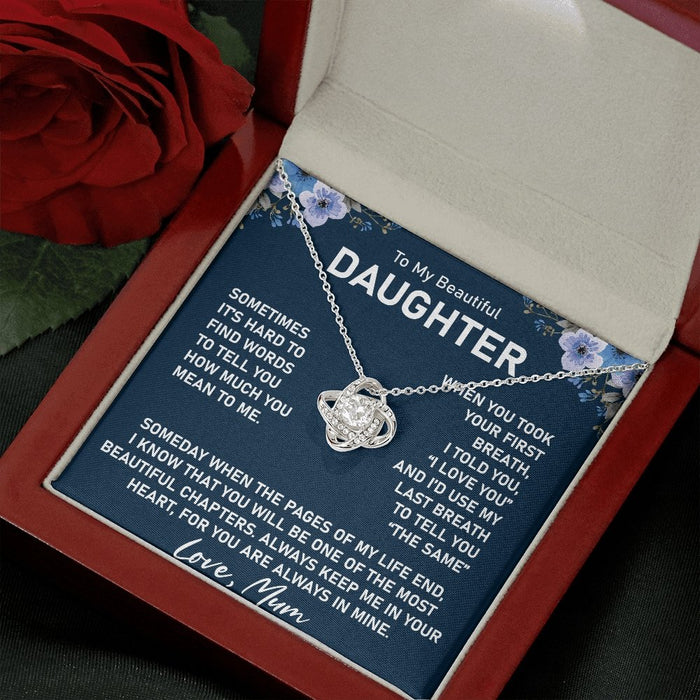 Necklace For Daughter From Mother-Loveknot Necklace
