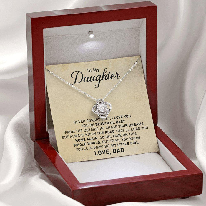 Father Daughter Necklace-Birthday Present For Daughter