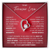 To My Forever Love- Forever Love Necklace-I Want To Be Your Last Everything - luxoz